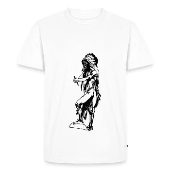 Indians america idea gift natives - Men's Premium Organic T-Shirt - white - Front - Nico (187cm)