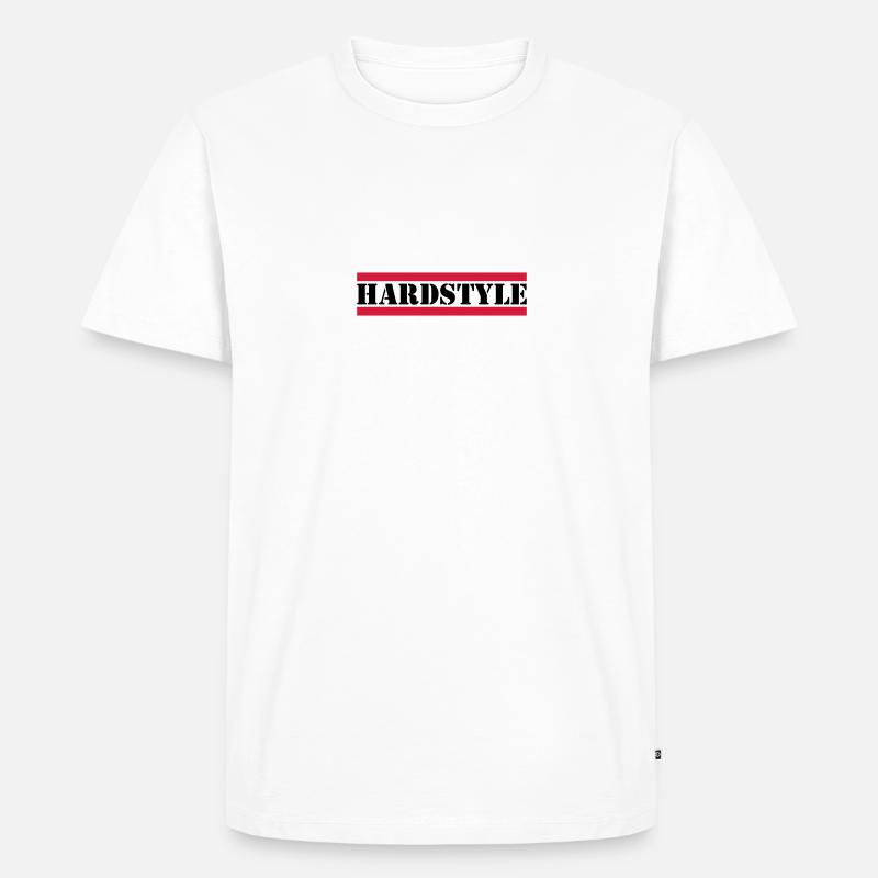 Hardstyle - Men's Premium Organic T-Shirt - white