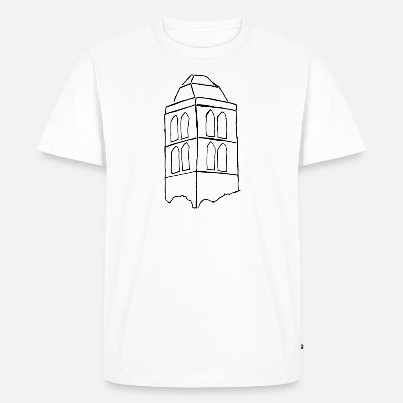 Stadtkirche Bad Hersfeld - Hersfelder Stadtkirche - Männer Premium Bio T-Shirt - Weiß