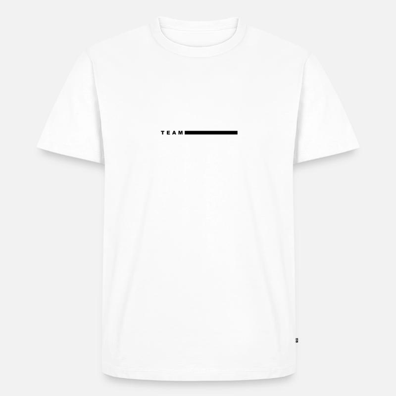 Team - Männer Premium Bio T-Shirt - Weiß