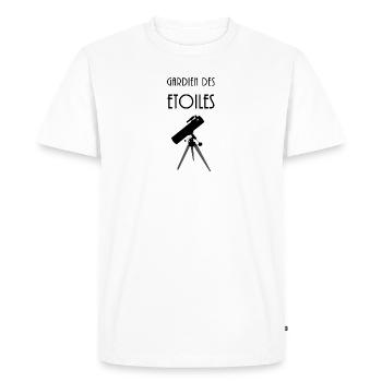 Gardien des étoiles - T-shirt Premium bio Homme - blanc - Devant - Nico (187cm)