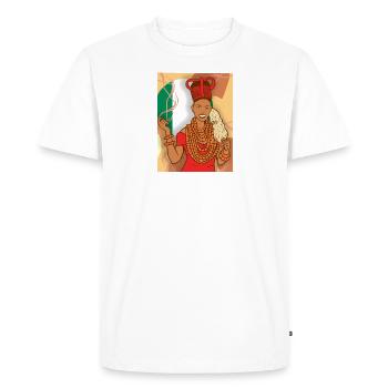 Nigeria Nigerian Africa Flag Pride I Gift - Men's Premium Organic T-Shirt - white - Front - Nico (187cm)