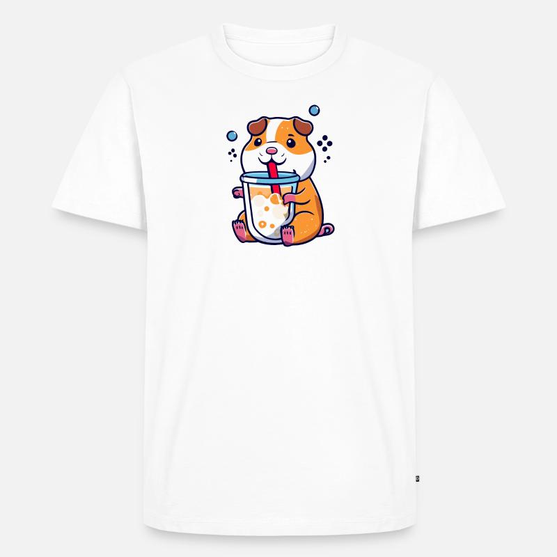 Bubbletea Hamster Geschenk - Männer Premium Bio T-Shirt - undefined