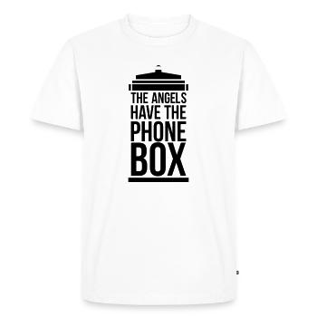 the angels have the phone box - Männer Premium Bio T-Shirt - Weiß - Vorne - Nico (187cm)