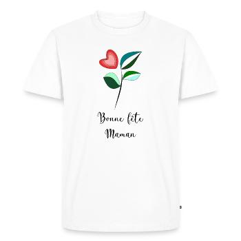 GRANNY. MOTHER'S DAY - Men's Premium Organic T-Shirt - white - Front - Nico (187cm)