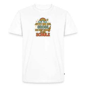 Motivational Back to School Saying - Men's Premium Organic T-Shirt - white - Front - Nico (187cm)