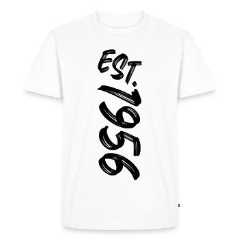 Est. 1956 - Established 1956 - Birthday Gift - Men's Premium Organic T-Shirt - white - Front - Nico (187cm)