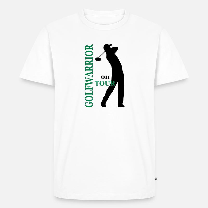 golf - Männer Premium Bio T-Shirt - Weiß