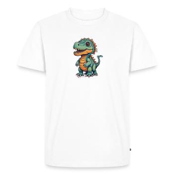 Dino - T-shirt Premium bio Homme - blanc - Devant - Nico (187cm)