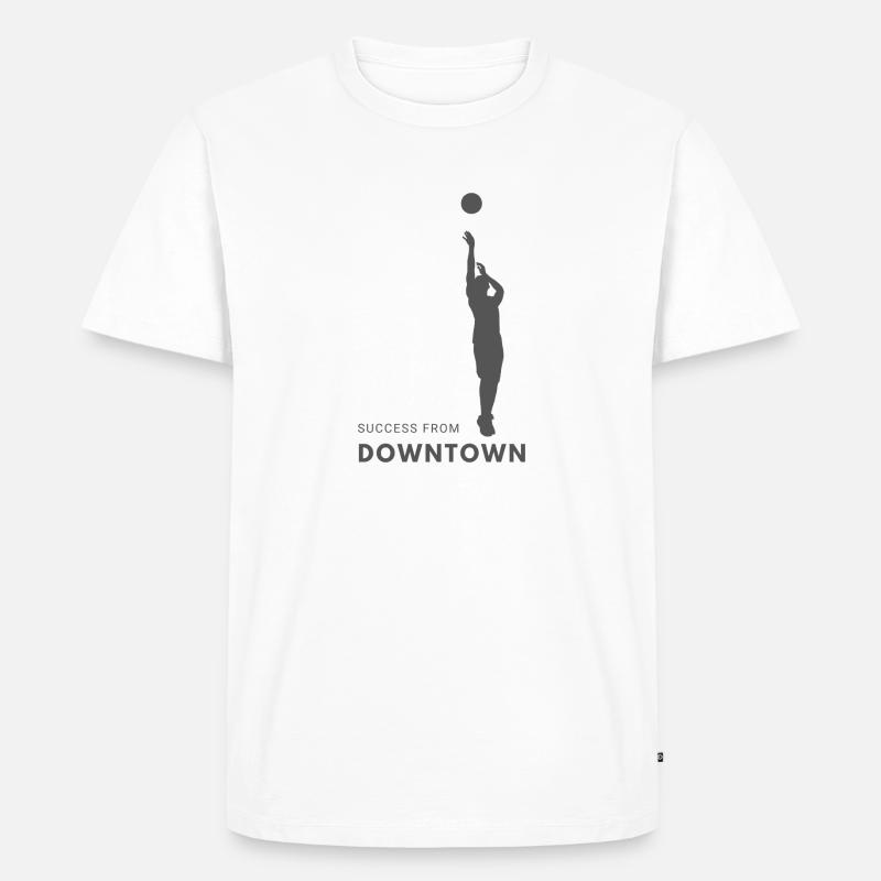 Succes from Downtown - Männer Premium Bio T-Shirt - Weiß