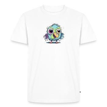 Failed bird - Men's Premium Organic T-Shirt - white - Front - Nico (187cm)