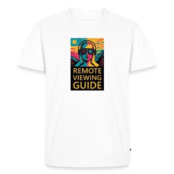 Remote Viewing Guide – Psychedelic Head - Men's Premium Organic T-Shirt - white - Front - Nico (187cm)