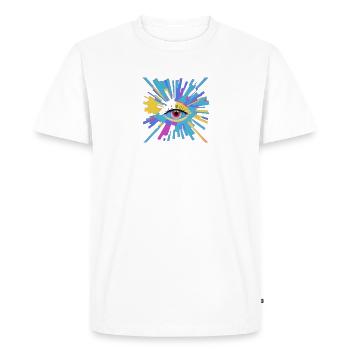 Geometrie der Augen - Männer Premium Bio T-Shirt - Weiß - Vorne - Nico (187cm)
