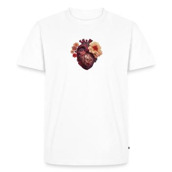 Mind in Bloom - Men's Premium Organic T-Shirt - white - Front - Nico (187cm)