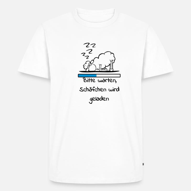 Schäfchen - Männer Premium Bio T-Shirt - Weiß