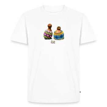 Abê - Carnaval - T-shirt Premium bio Homme - blanc - Devant - Nico (187cm)