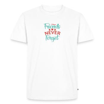 Best friends forever, best buddies forever - Men's Premium Organic T-Shirt - white - Front - Nico (187cm)