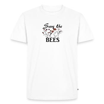 Sauvez les abeilles, Sauvez les abeilles, Apiculteurs - T-shirt Premium bio Homme - blanc - Devant - Nico (187cm)