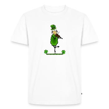 Violon de mouton - T-shirt Premium bio Homme - blanc - Devant - Nico (187cm)