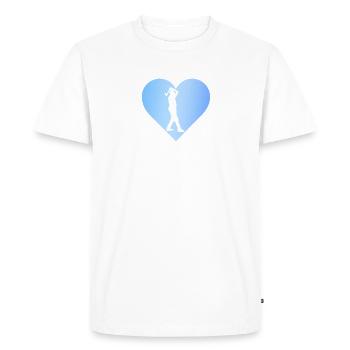 Lancer de hache Lancer de hache Lancer de hache - T-shirt Premium bio Homme - blanc - Devant - Nico (187cm)