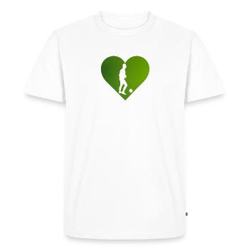 Sports de balle Sports de balle Joueurs de futsal - T-shirt Premium bio Homme - blanc - Devant - Nico (187cm)
