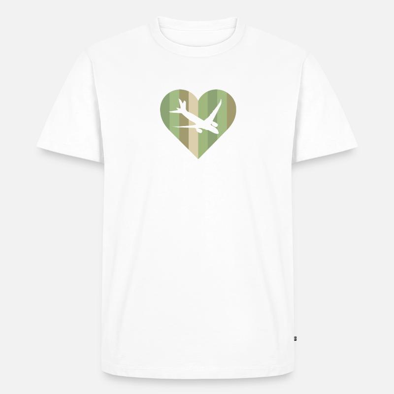 Aerospace Aerospace Engineering Flieger - Männer Premium Bio T-Shirt - Weiß