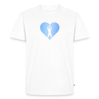 Aérobic Entraînement aérobique - T-shirt Premium bio Homme - blanc - Devant - Nico (187cm)