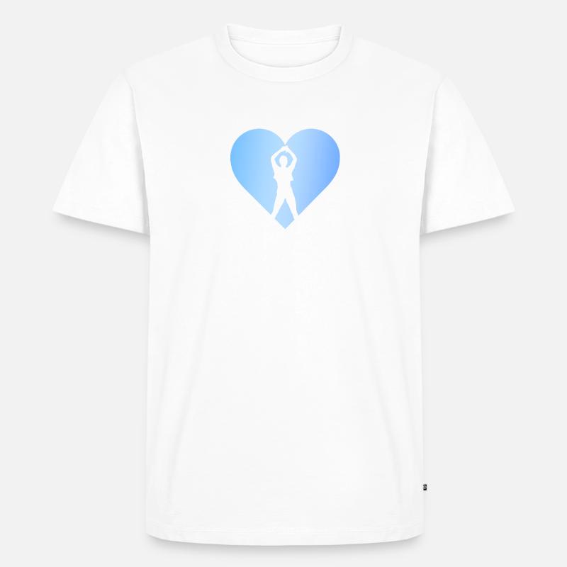 Aerobics Aerobic Training - Männer Premium Bio T-Shirt - Weiß