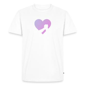 Homme fort bras de fer homme fort - T-shirt Premium bio Homme - blanc - Devant - Nico (187cm)