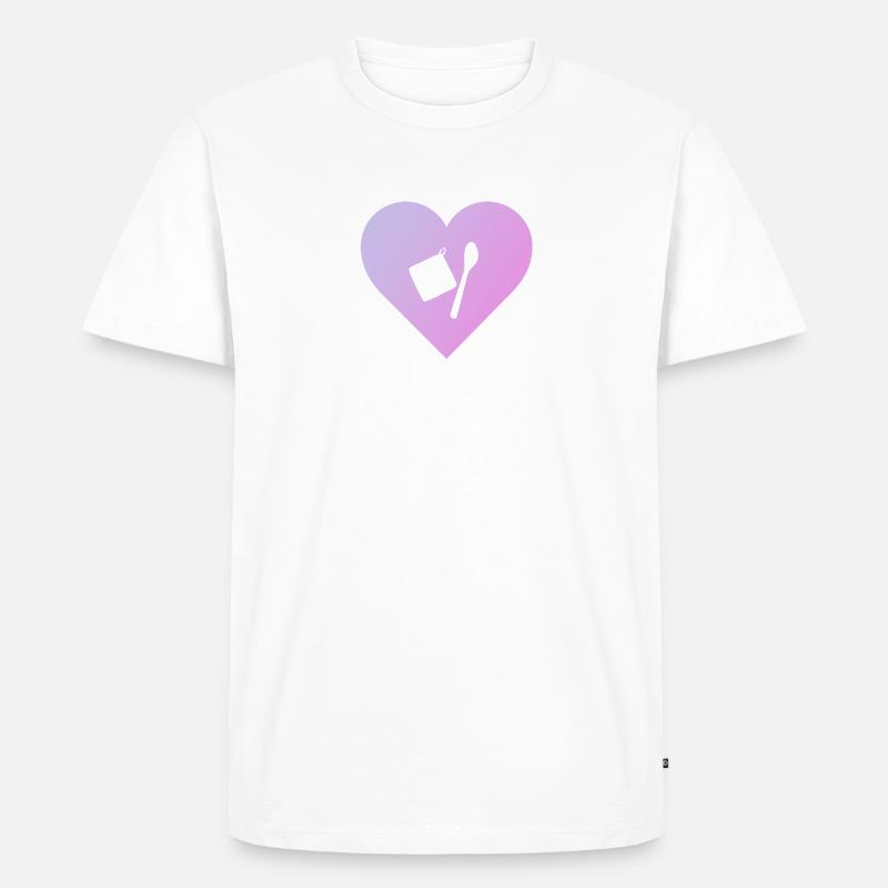 Backen Cupcake Backwaren - Männer Premium Bio T-Shirt - Weiß