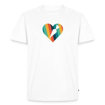 Bakery Bakery Bakery - Men's Premium Organic T-Shirt - white - Front - Nico (187cm)