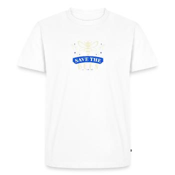 Sauvez les abeilles, Sauvez les abeilles, Apiculteurs - T-shirt Premium bio Homme - blanc - Devant - Nico (187cm)