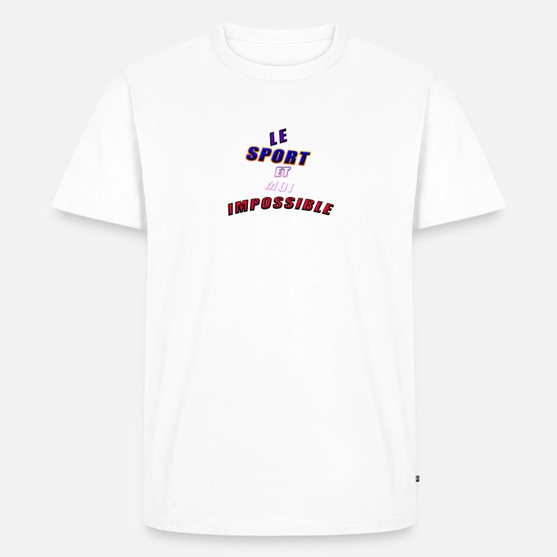 impossible - T-shirt Premium bio Homme - blanc
