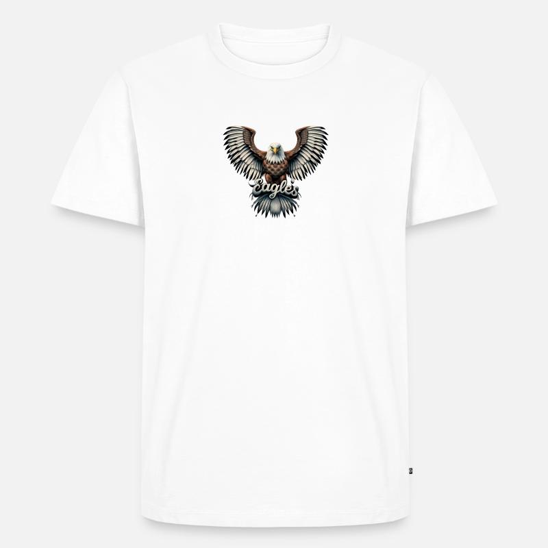 Eagles - Männer Premium Bio T-Shirt - Weiß