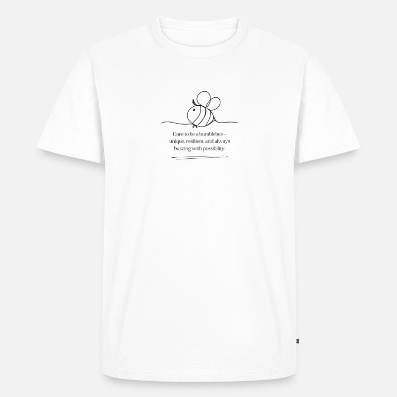 bumblebee - Männer Premium Bio T-Shirt - Weiß