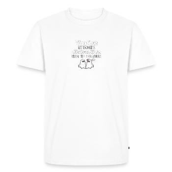 T-shirts avec des phrases amusantes - Fantasmitas - T-shirt Premium bio Homme - blanc - Devant - Nico (187cm)