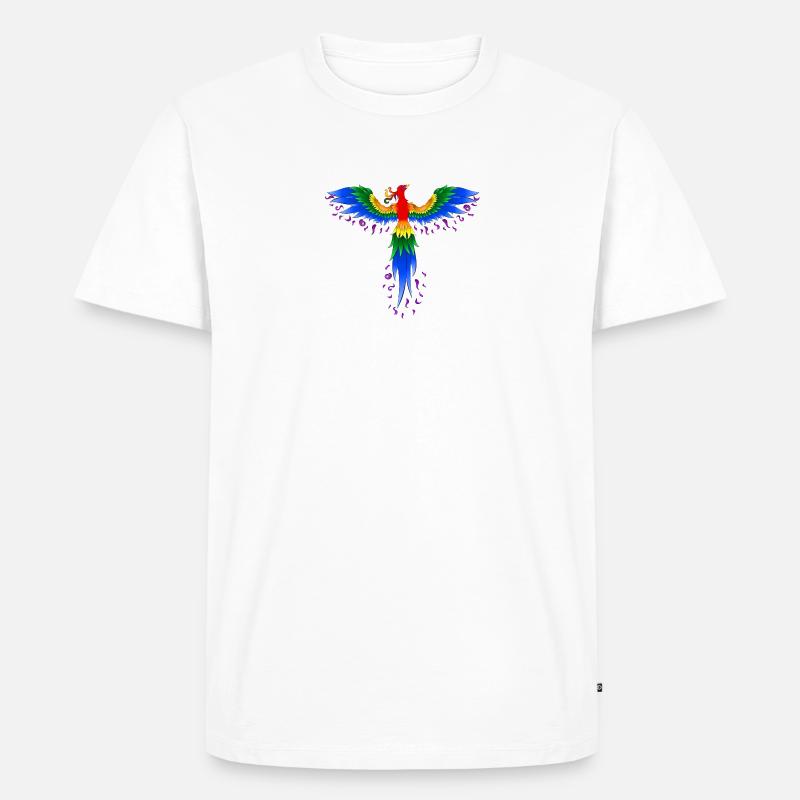Pride Phoenix - Männer Premium Bio T-Shirt - Weiß