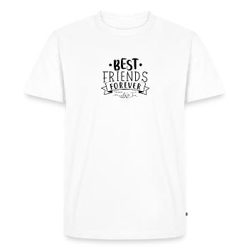 Best friends forever, best buddies forever - Men's Premium Organic T-Shirt - white - Front - Nico (187cm)