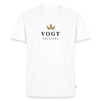 Steward - T-shirt Premium bio Homme - blanc - Devant - Nico (187cm)