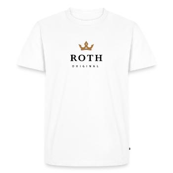 Roth - T-shirt Premium bio Homme - blanc - Devant - Nico (187cm)