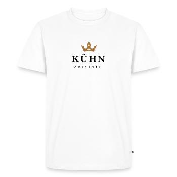 Audacieux - T-shirt Premium bio Homme - blanc - Devant - Nico (187cm)