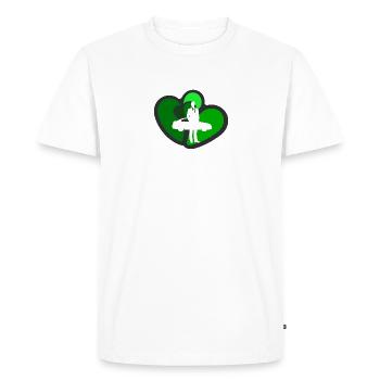 Voiture Vendeur de voitures Voiture de sport - T-shirt Premium bio Homme - blanc - Devant - Nico (187cm)