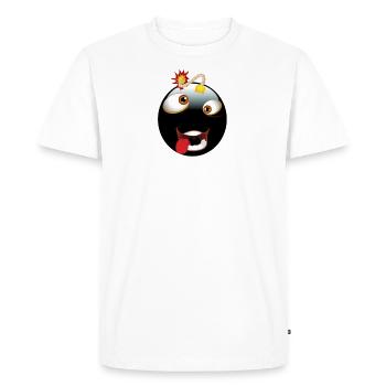 Bombs emoji - Men's Premium Organic T-Shirt - white - Front - Nico (187cm)
