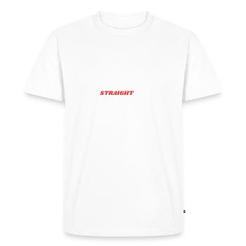 Mon orientation sexuelle est STRAIGHT SIX - T-shirt Premium bio Homme - blanc - Devant - Nico (187cm)