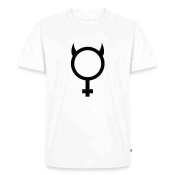 diable - T-shirt Premium bio Homme - blanc - Devant - Nico (187cm)