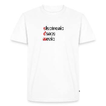 Musique de danse électronique EDM - T-shirt Premium bio Homme - blanc - Devant - Nico (187cm)