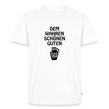 The True Beautiful Good Bembel #FFM #069 - Men's Premium Organic T-Shirt - white - Front - Nico (187cm)
