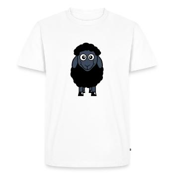Black Sheep Small Cute Cute Lamb Cool Comic - Men's Premium Organic T-Shirt - white - Front - Nico (187cm)