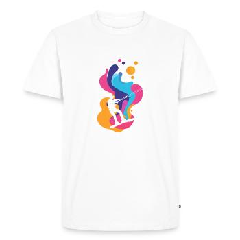 Wakeboarder Wakeboard - T-shirt Premium bio Homme - blanc - Devant - Nico (187cm)