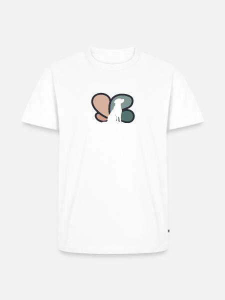 Hundeschule Hundetraining Agility - Männer Premium Bio T-Shirt - Weiß